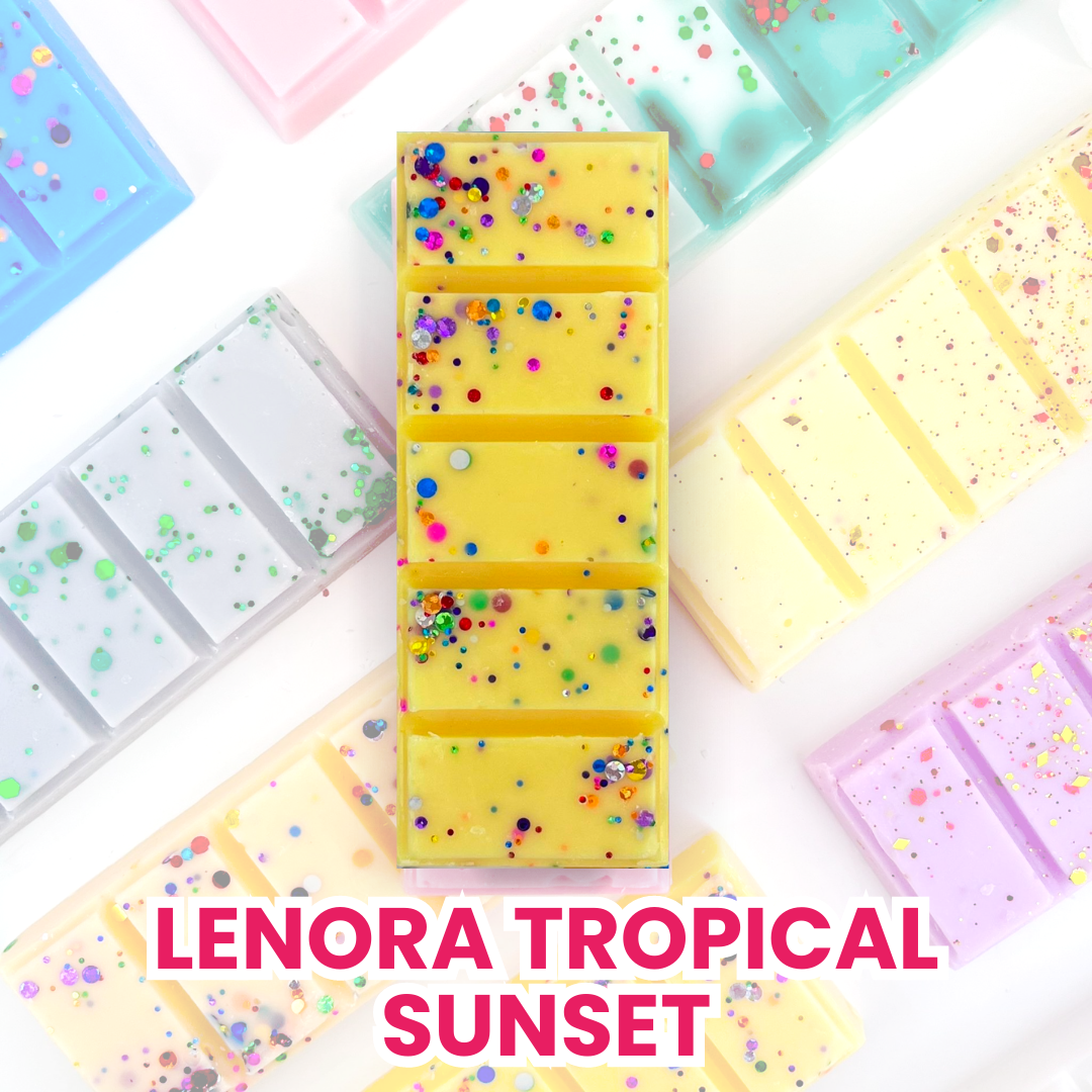 Lenora Tropical Sunset 50g Snap Bar The Northumberland Candle Company