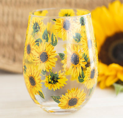Sunflower Stemless Glass