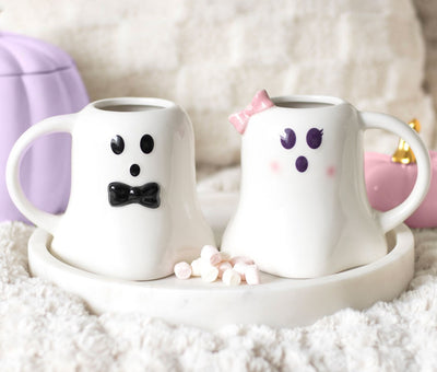 Mr & Mrs Boo Ghost Mug Set
