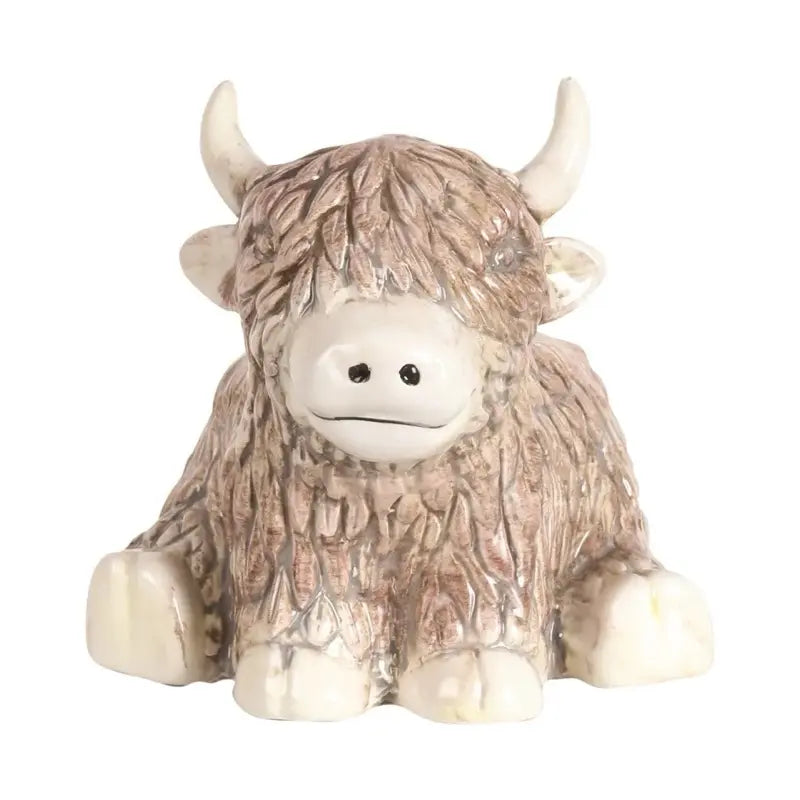 Highland Cow Tealight Wax Melt Burner, Ceramic