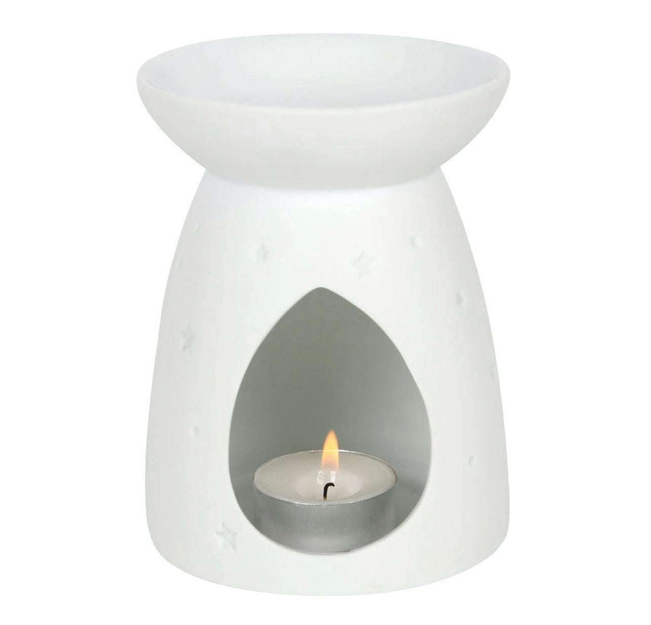 White Ceramic Angel Wings Wax Burner