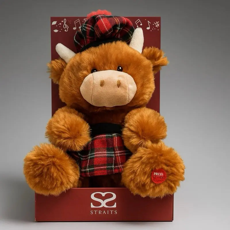 Singing & Dancing Highland Cow Plush - 2 Options - 1 ITEM per Option