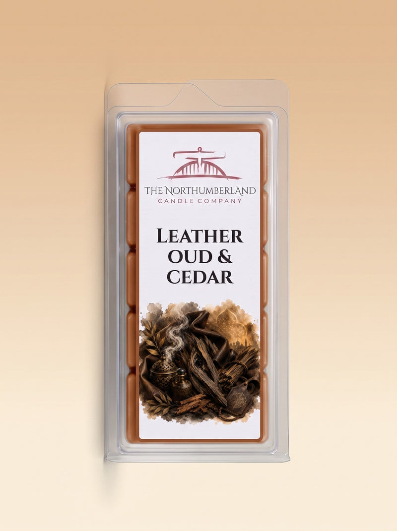 Leather Oud & Cedar 50g snap bar