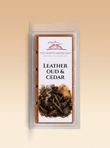Leather Oud & Cedar 50g snap bar