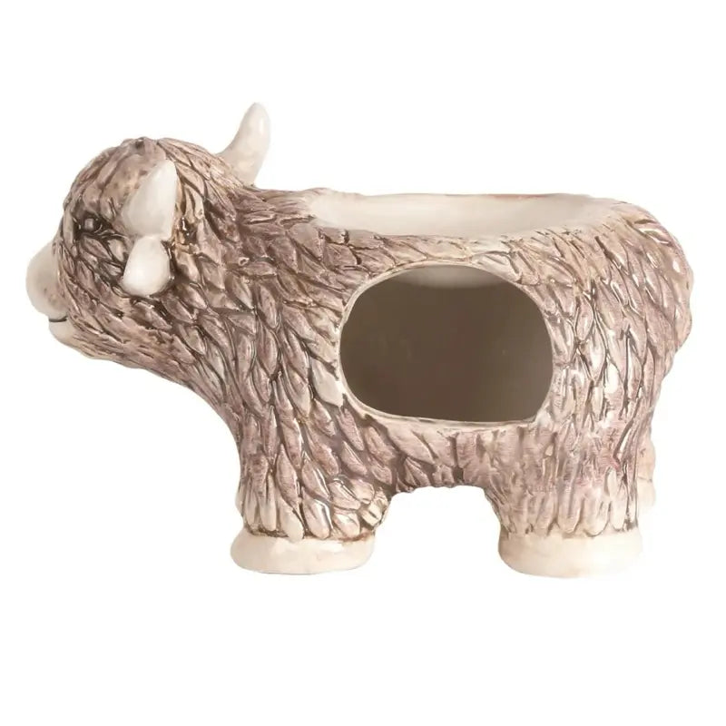 Highland Cow Tealight Wax Melt Burner, Ceramic