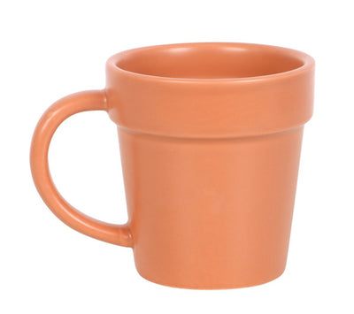 Ceramic Pot Mug & Shovel Spoon