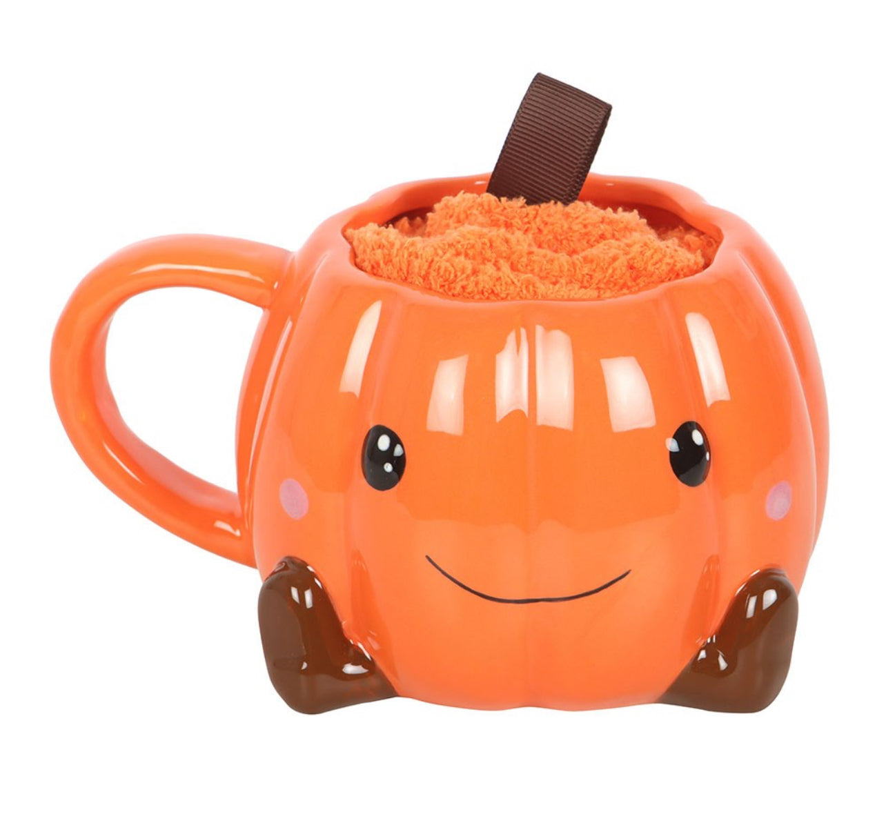 Smile Pumpkin Mug & Socks