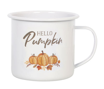 Hello Pumpkin Enamel Mug