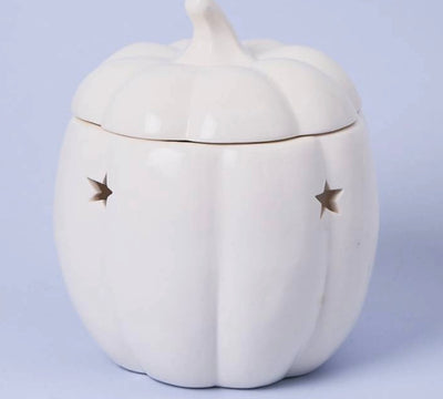 White Pumpkin Tea LIght Burner
