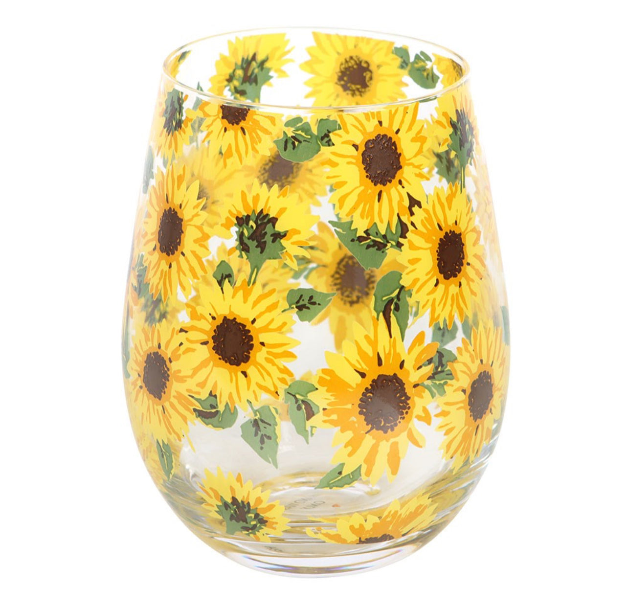 Sunflower Stemless Glass