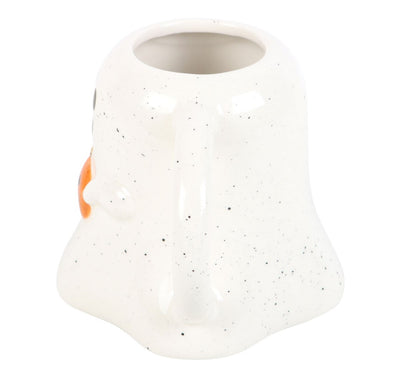 Ghost Tealight Burner with Pumpkin