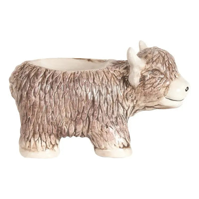 Highland Cow Tealight Wax Melt Burner, Ceramic