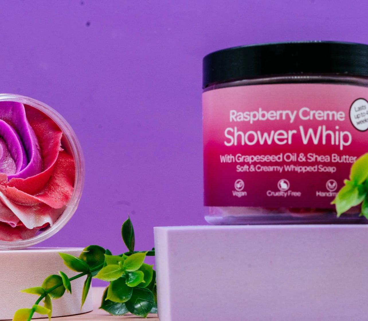 Rasberry Creme Shower Whip (150g)