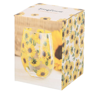 Sunflower Stemless Glass