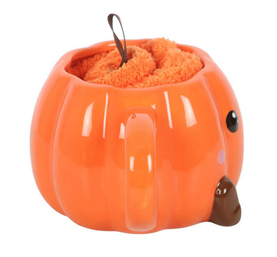Smile Pumpkin Mug & Socks