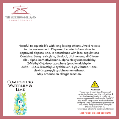 Comforting Waterlilly & Lime 50g Snap Bar