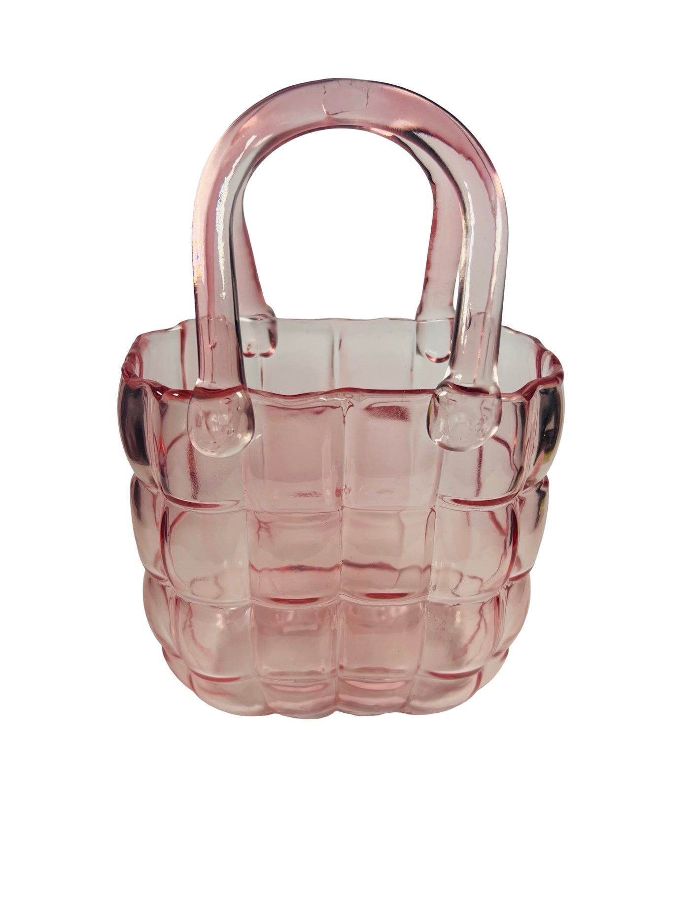 Glass Handbag Vase & Wax Melt Pouch Bundle - PINK