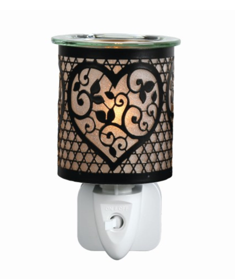 Black Heart  Plug In Burner