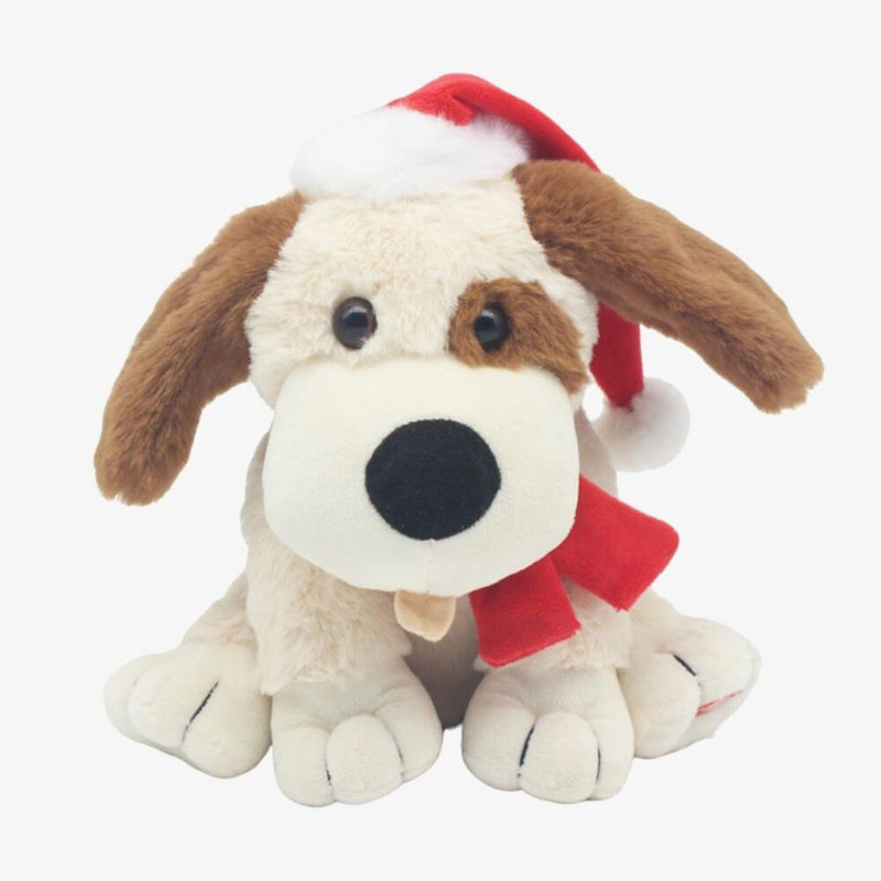 Singing Dog Xmas Plush 26cm