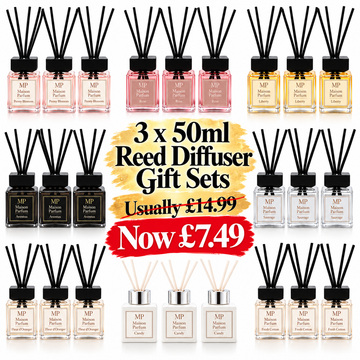 Maison Parfum 3 x 50ml Reed Diffuser Gift Set