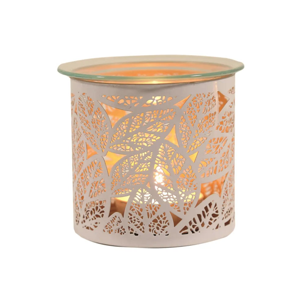 White Botanicals Metal Tealight Burner (008)