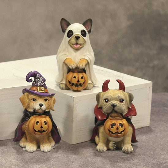 Halloween Dog Figurine 12cm