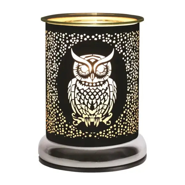 Touch Sensitive Wax Burner, Black Owl