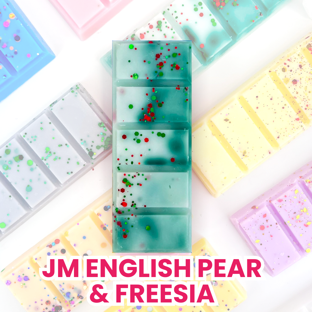 JM English Pear & Freesia 50g Snap Bar