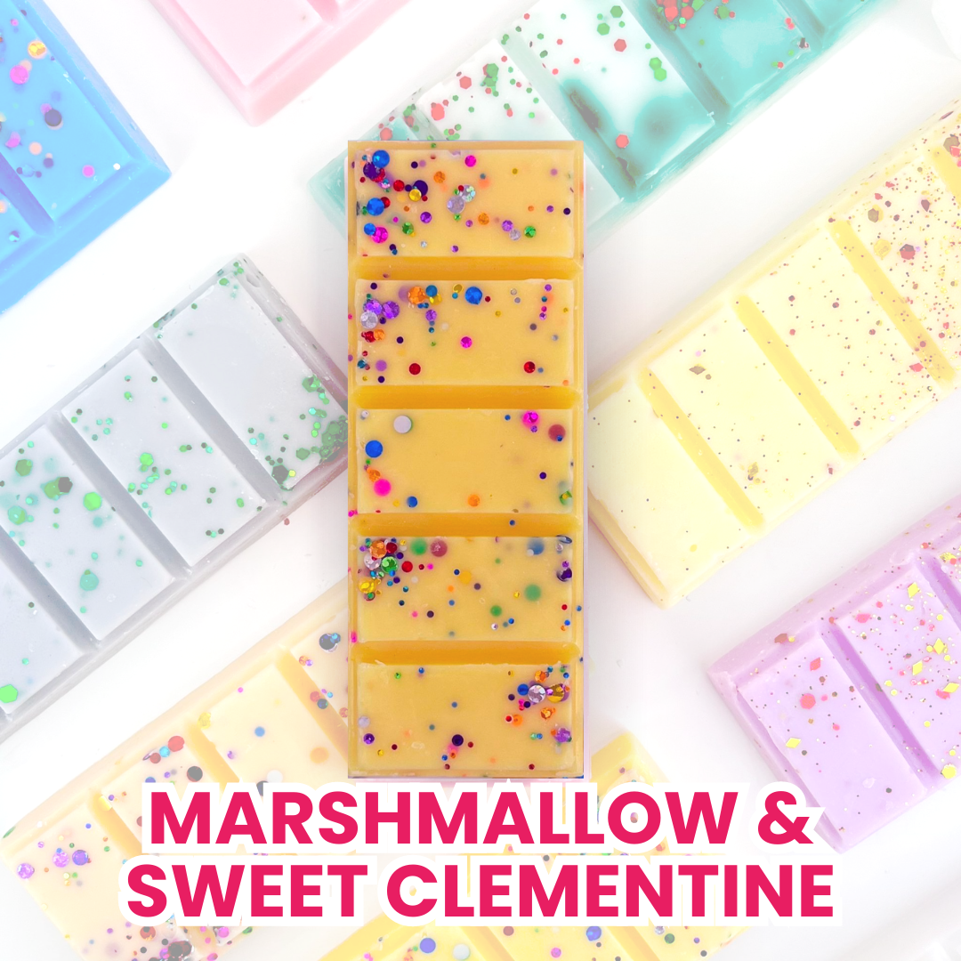 Marshmallow & Sweet Clementine 50g Snap Bar