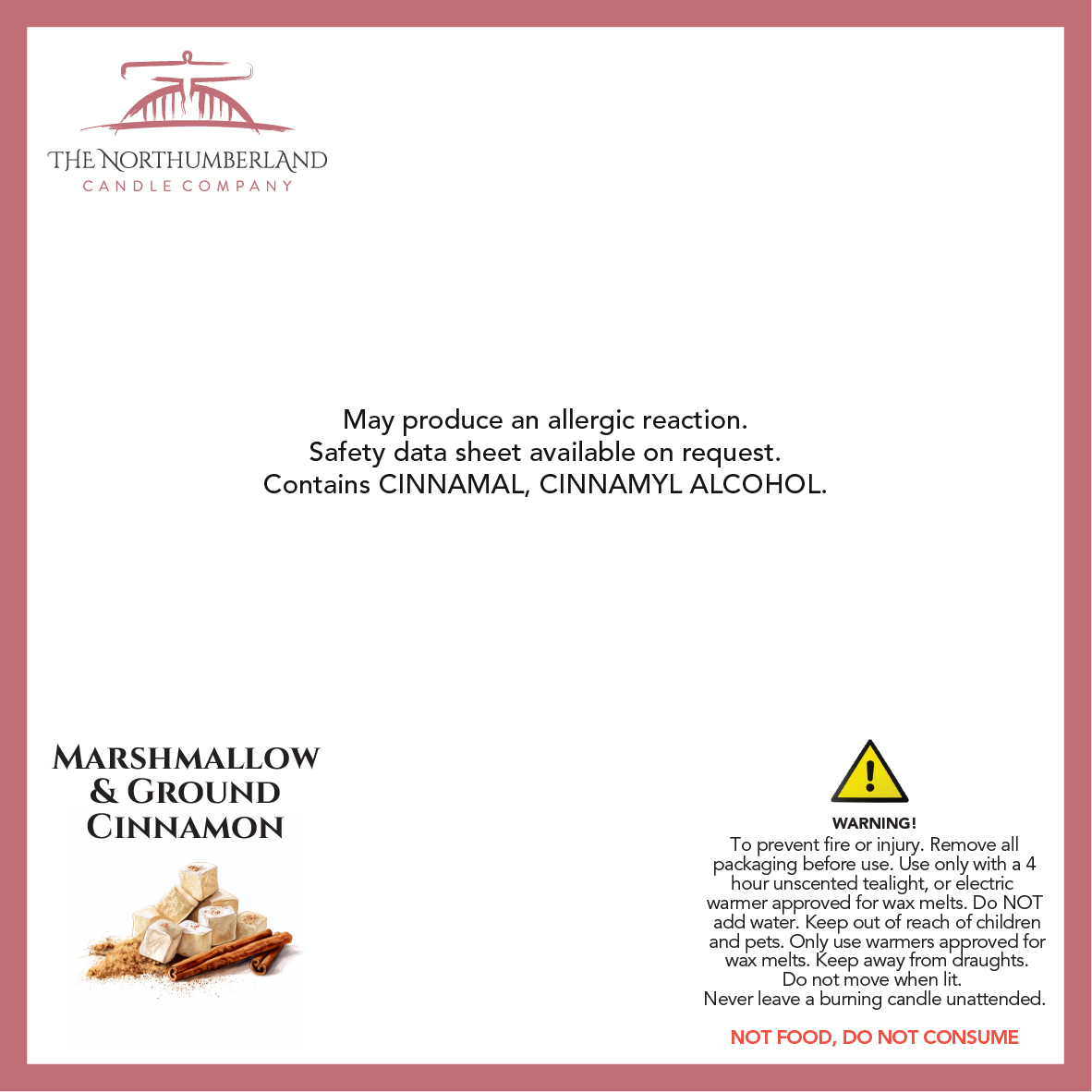 Marshmallow & Ground Cinnamon 50g Snap Bar