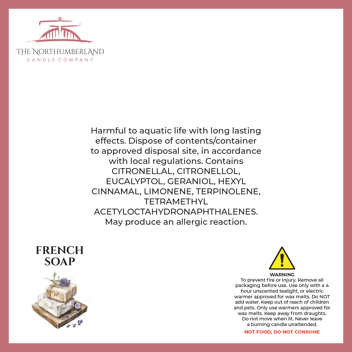 French Soap 50g Snap Bar