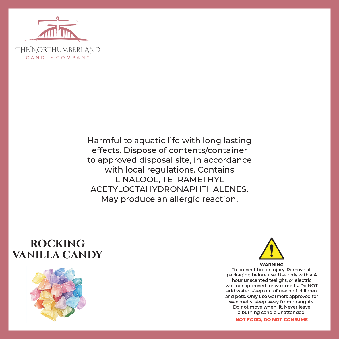 Rocking Vanilla Candy 50g Snap Bar