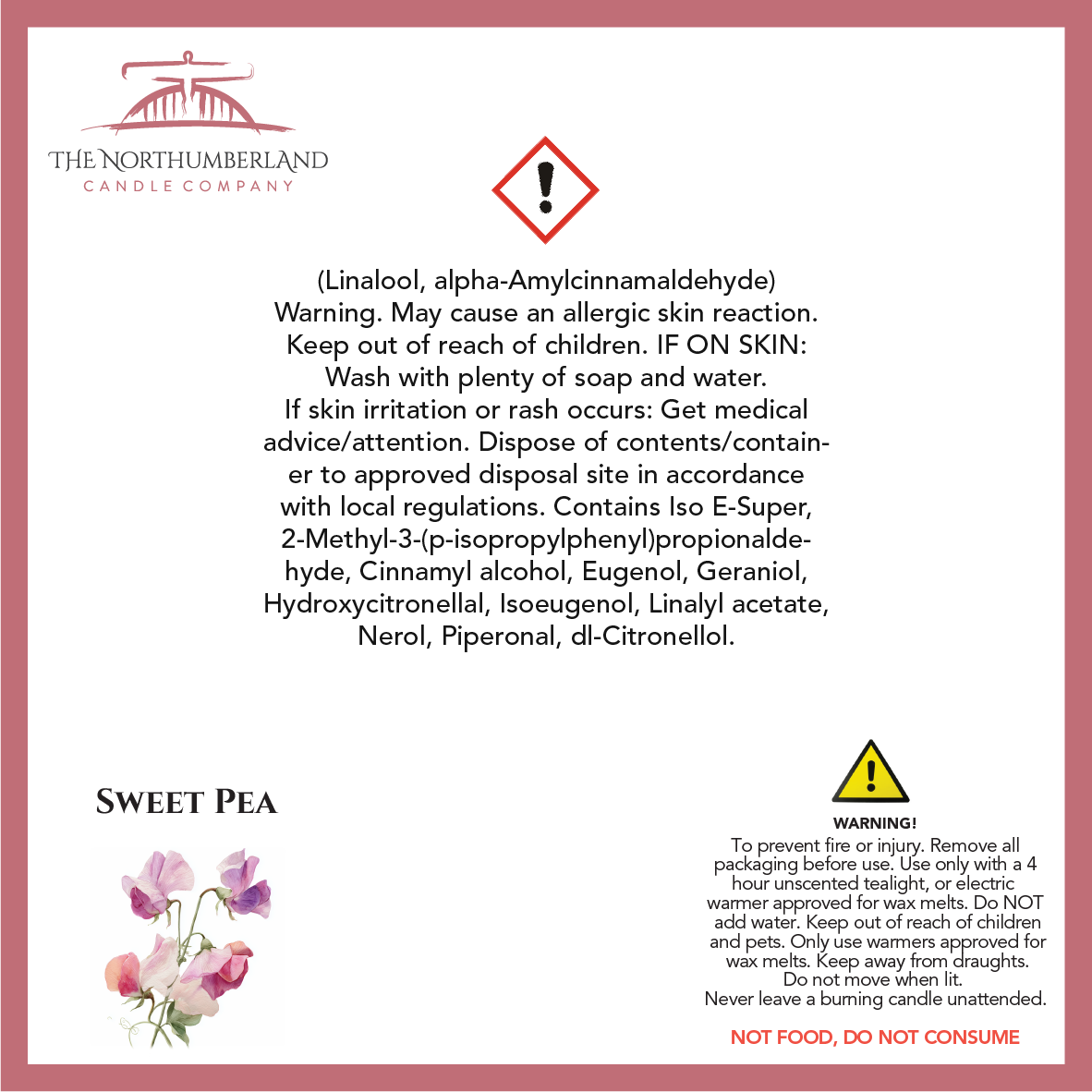 Sweet Pea 50g Snap Bar