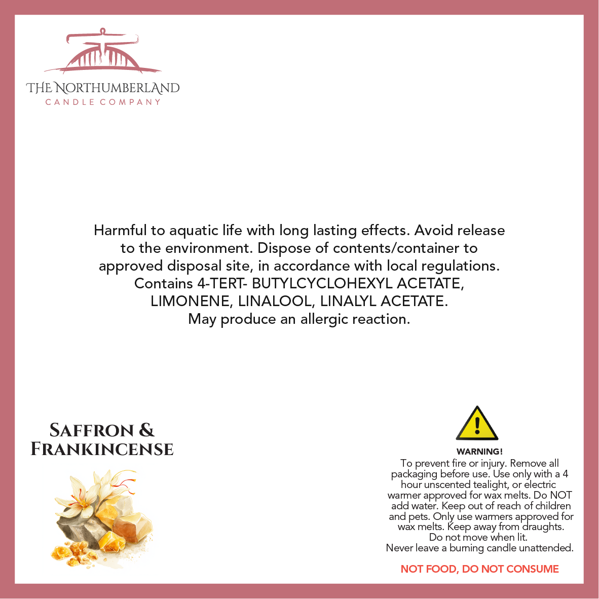 Saffron & Frankincense Snap Bar