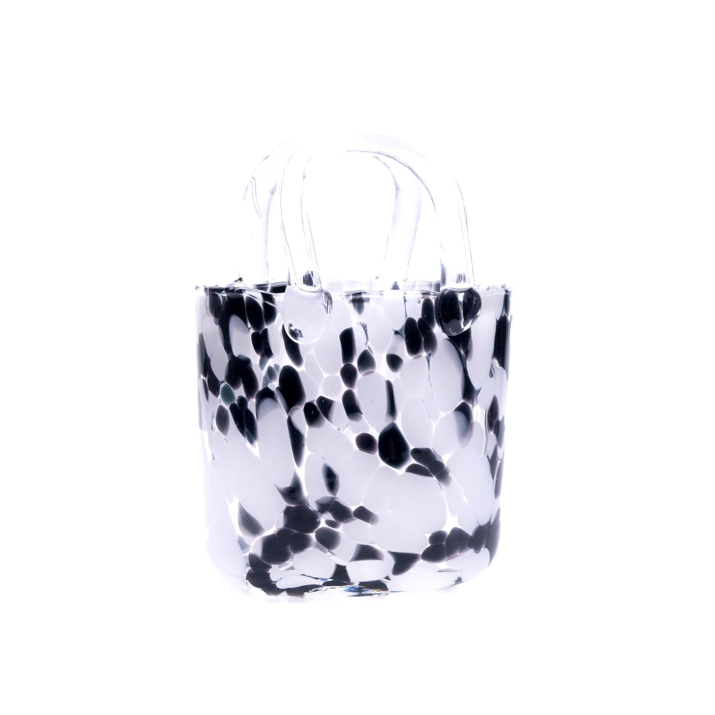 Glass Handbag Vase & Wax Melt Pouch Bundle - DALMATION