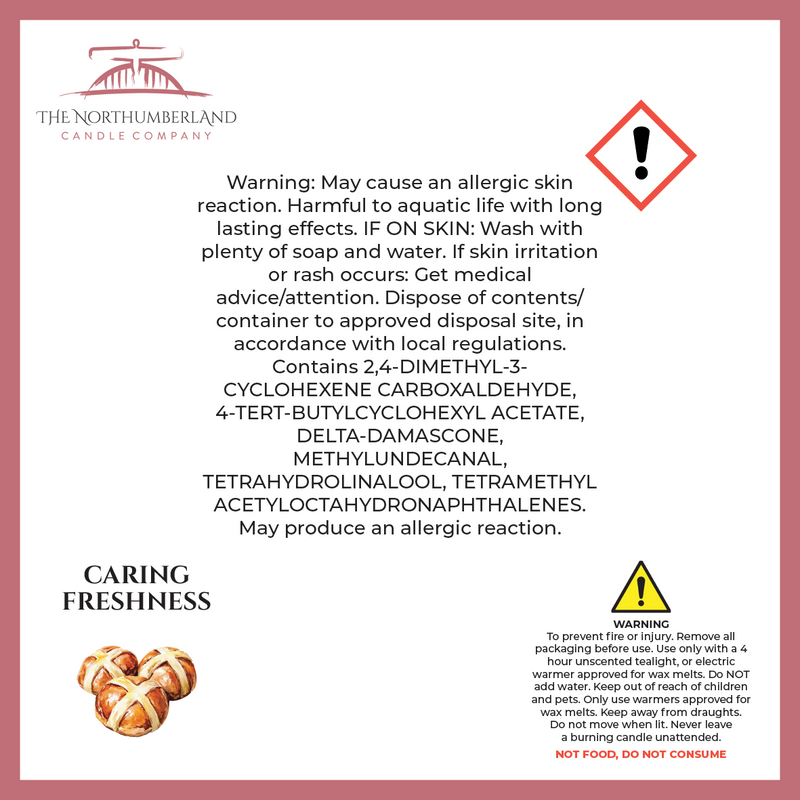 Caring Freshness 50g Snap Bar - safety label, ingredients and warnings