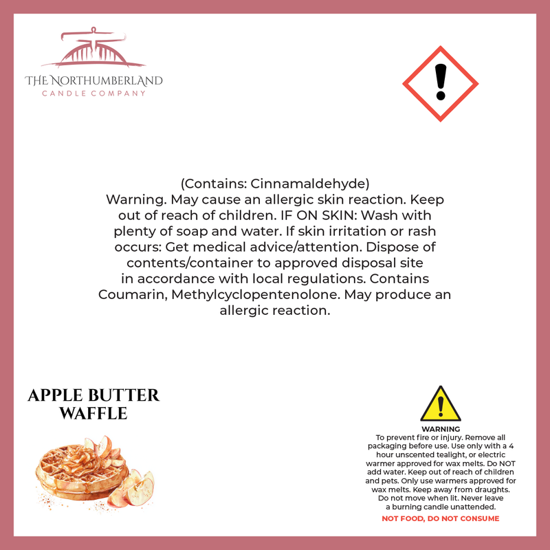 Apple Butter Waffle 50g Snap Bar - safety label, ingredients and warnings