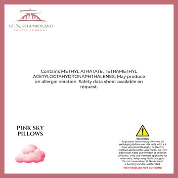 Pink Sky Pillows 50g Snap Bar - safety label, ingredients and warnings