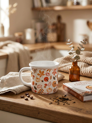 Autumn Leaves Ceramic Mug