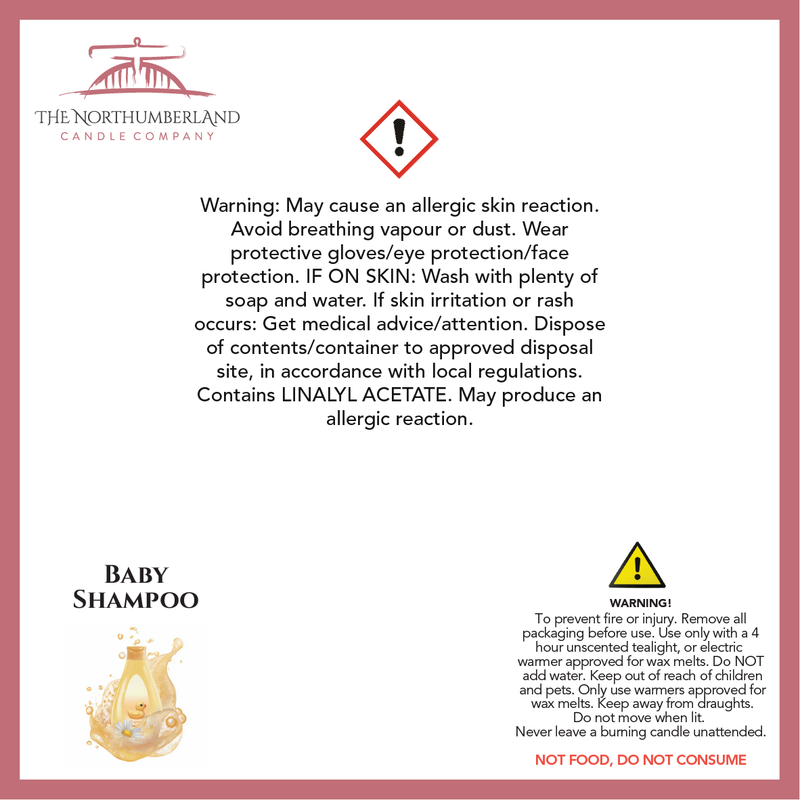 Baby Shampoo 50g Snap Bar - safety label, ingredients and warnings