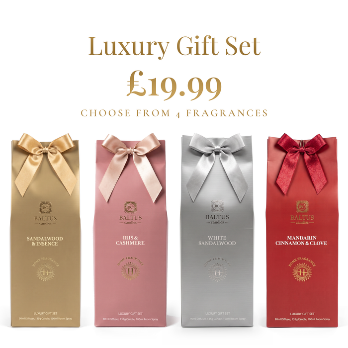 Baltus Luxury Gift Set | 90ml Diffuser, 135g Candle & 100ml Room Spray