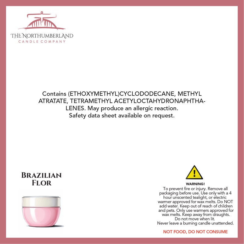 Brazilian Flor 50g Snap Bar - safety label, ingredients and warnings