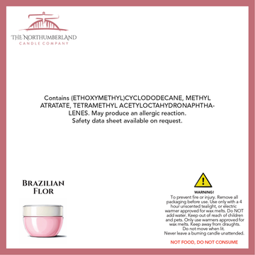 Brazilian Flor 50g Snap Bar - safety label, ingredients and warnings