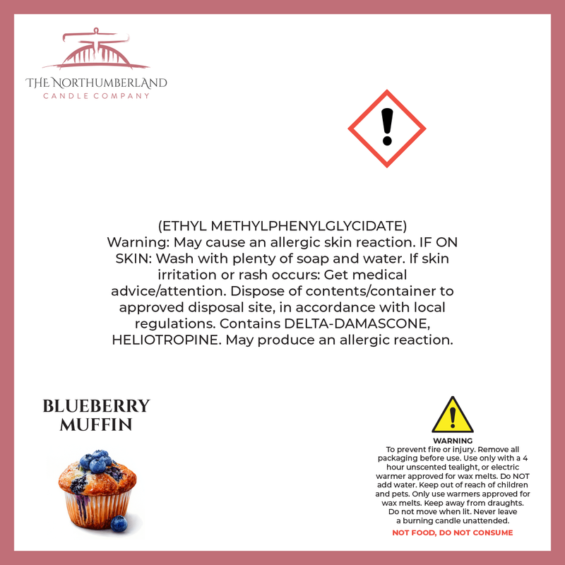Blueberry Muffin 50g Snap Bar - safety label, ingredients and warnings