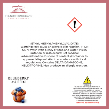 Blueberry Muffin 50g Snap Bar - safety label, ingredients and warnings