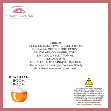 Brazilian Boom Boom 50g Snap Bar - safety label, ingredients and warnings