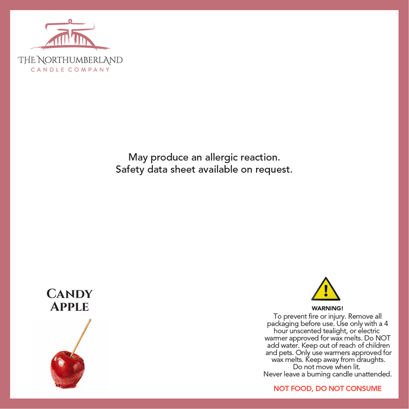 Candy Apple 50g Snap Bar - safety label, ingredients and warnings