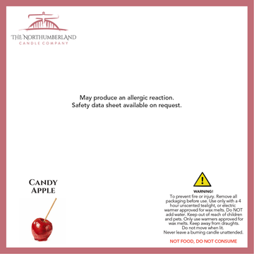 Candy Apple 50g Snap Bar - safety label, ingredients and warnings