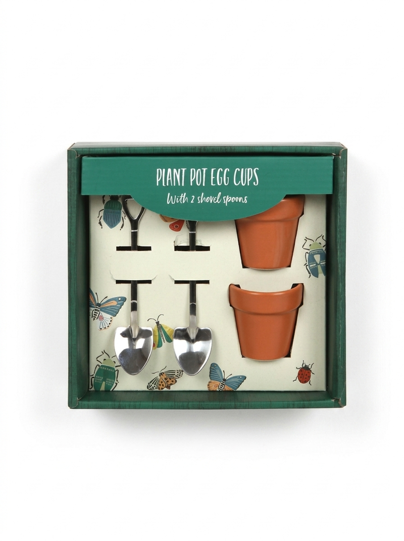 Ceramic Egg Cup & Shovel Spoon