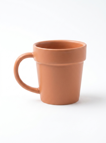 Ceramic Pot Mug & Shovel Spoon